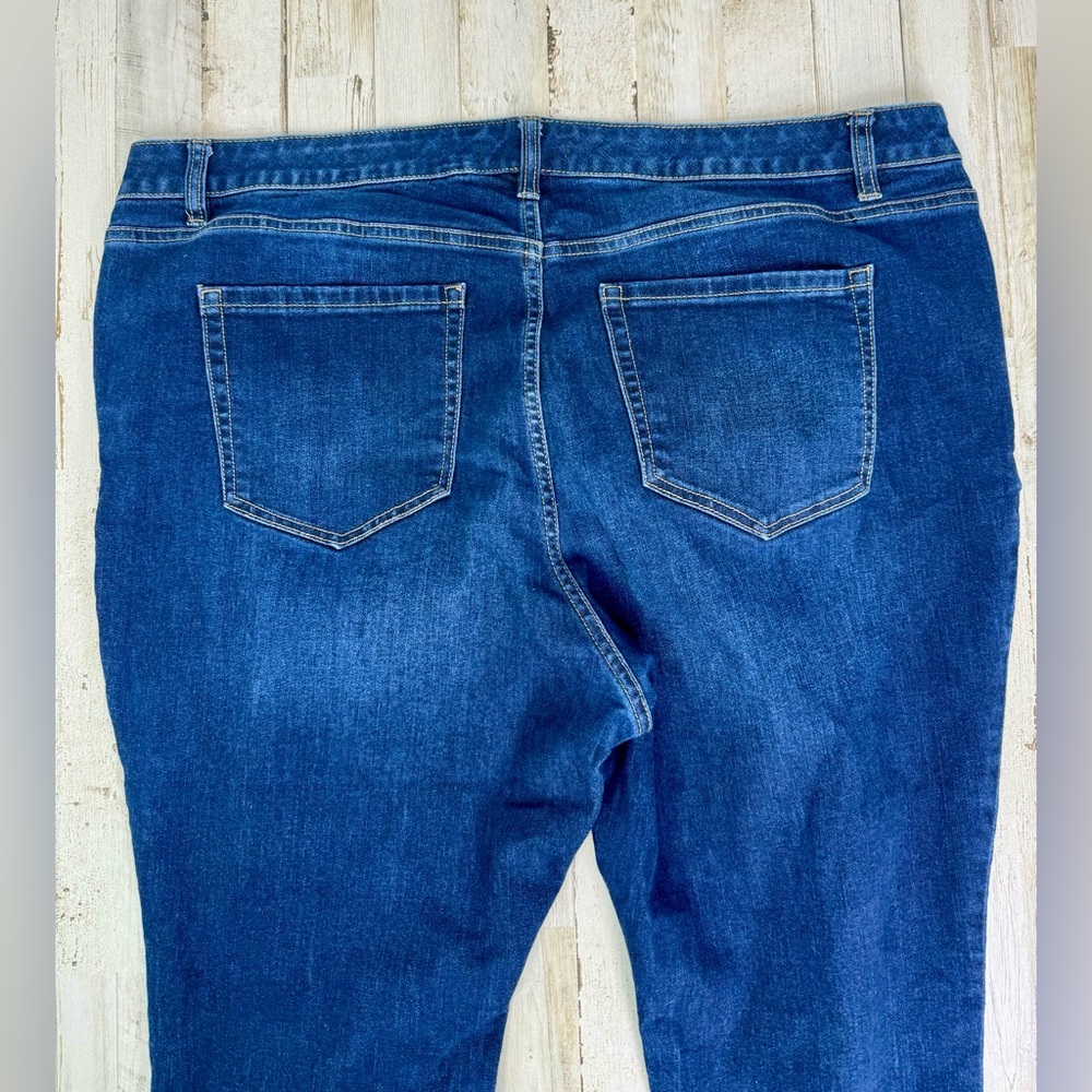 Lane Bryant Capri Jeans Womens 20 (44x21) Blue Denim High Rise - Picture 8 of 10